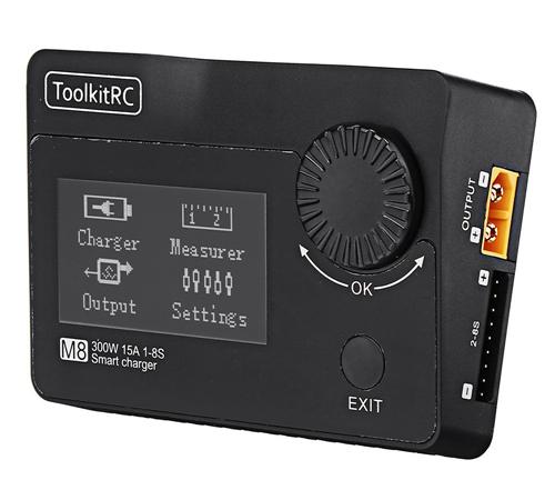 ToolkitRC M8 300W 15A Battery Smart DC Charger - Black [TKRC-M8-b]